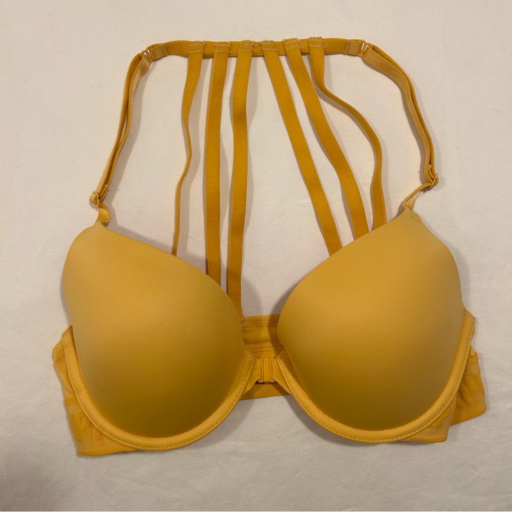 PINK (Victoria’s Secret) Wear Everywhere Push Up Bra w/decorative back (A2)